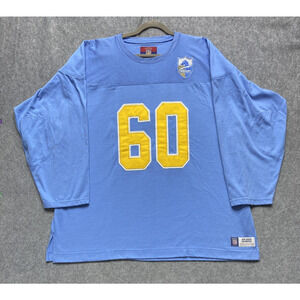 San Diego Chargers Shirt Mens 3XL Blue NFL Football Reebok Long Sleeve Classic